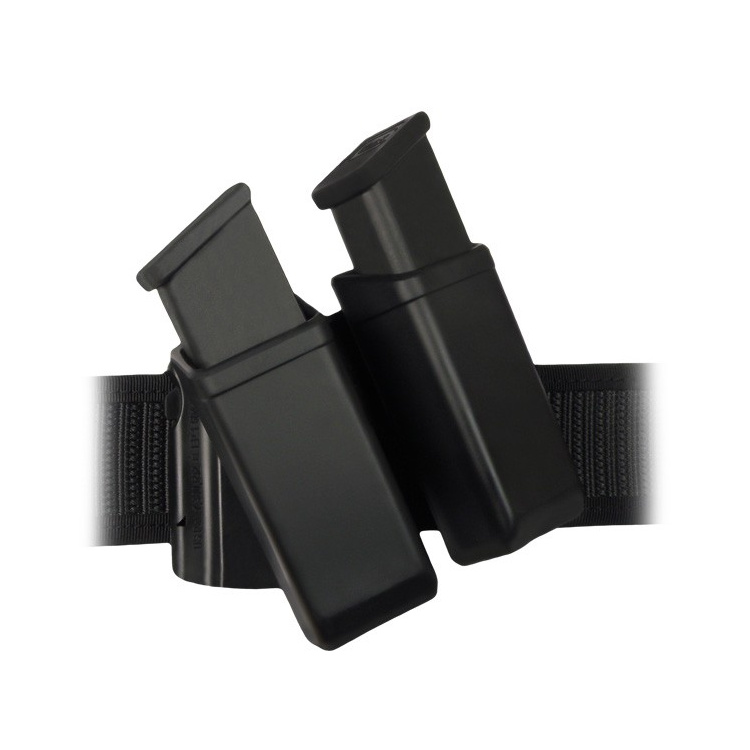 Double rotating plastic case for two 9 mm Luger bins, ESP