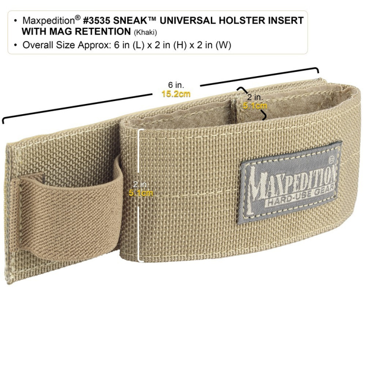 Sneak™ Universal Holster Insert with Mag Retention, Maxpedition