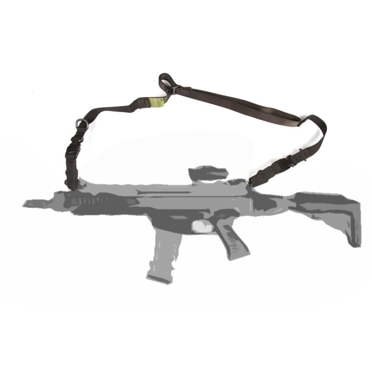 Gun sling single and double-port, Black, Fenix
