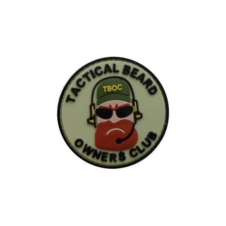 PVC patch &quot;&quot;Tactial Beard Owners Club&quot;&quot;