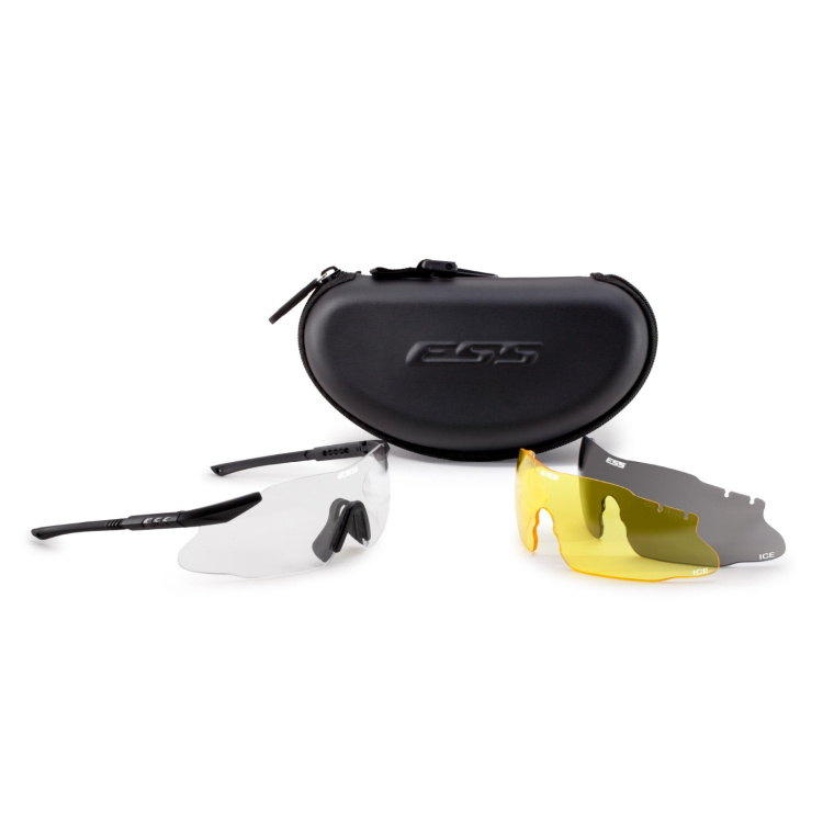 Balistic goggles ICE, protective, 3 replaceable glasses, ESS