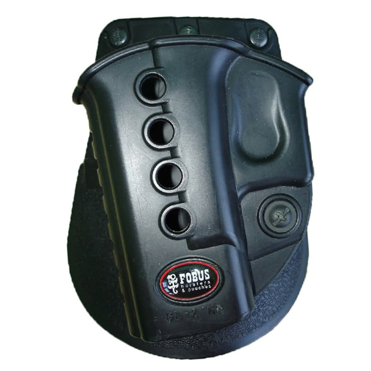 Left-handed holster for Glock 17/19 pistols, paddle, Fobus