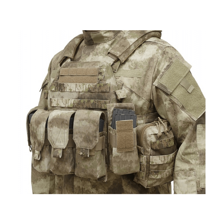 Single 2x M4 5.56 mm Mag Pouch, MOLLE, Warrior