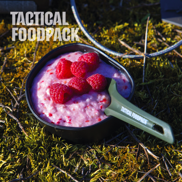 Dehydrované jídlo - rýžová kaše s malinami, Tactical Foodpack