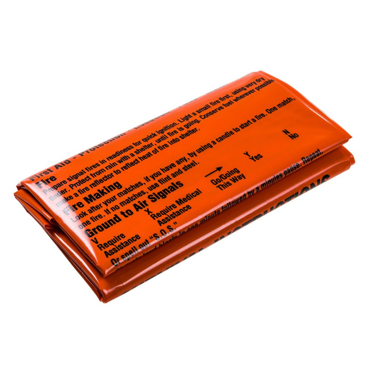 Printed Survival Bag, Bright Orange, BCB