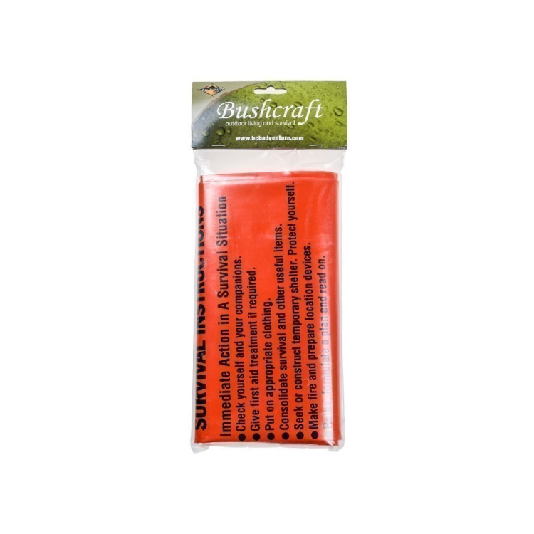 Printed Survival Bag, Bright Orange, BCB