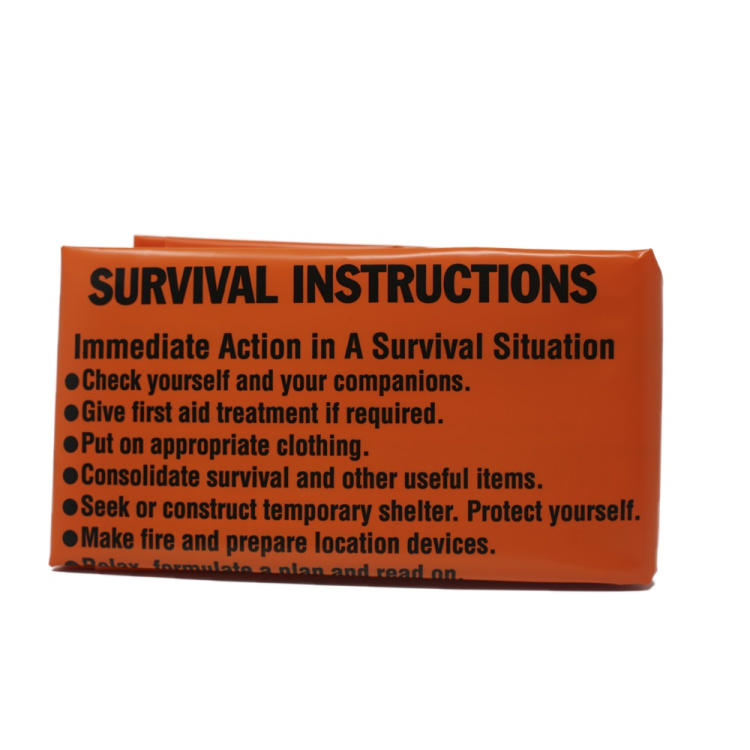 Printed Survival Bag, Bright Orange, BCB
