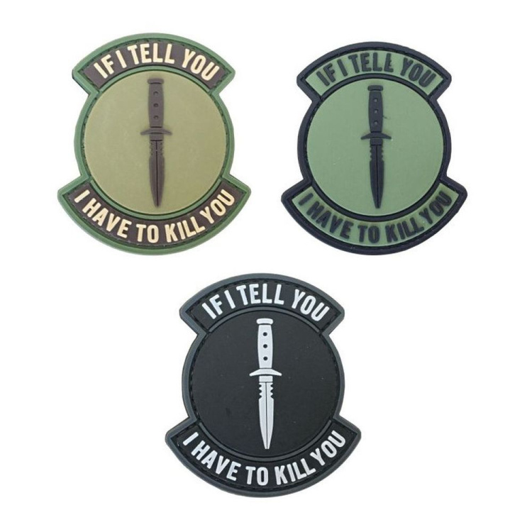 PVC patch &quot;If I tell you&quot;