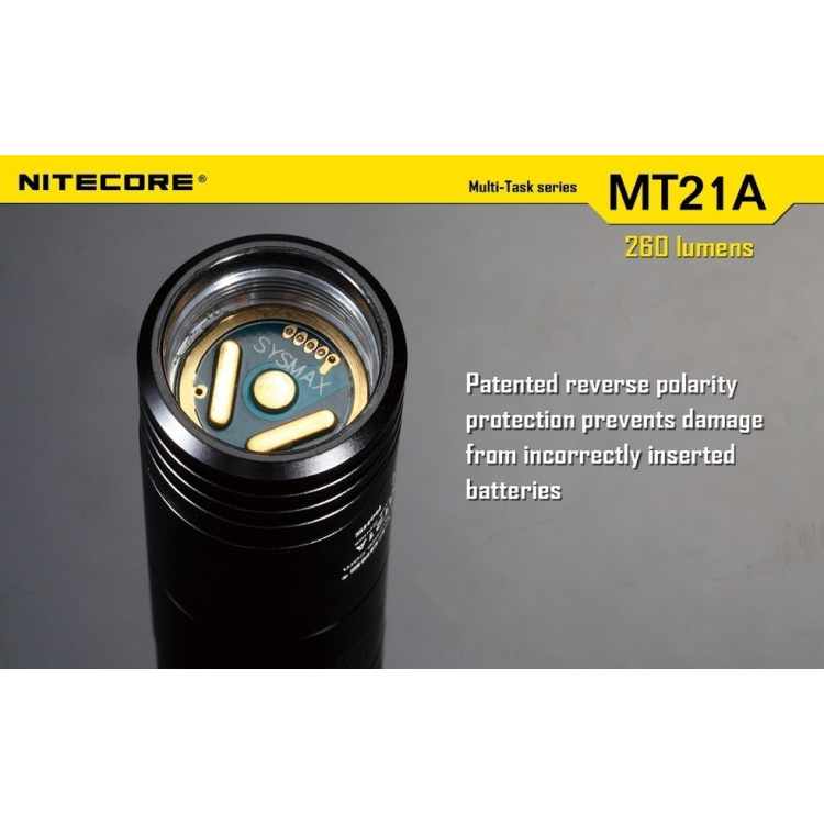 Flashlight NiteCore MT21A, 260 Lumens