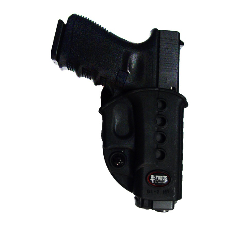 Glock 17 and Glock 19 pistol holster, drawstring, Fobus