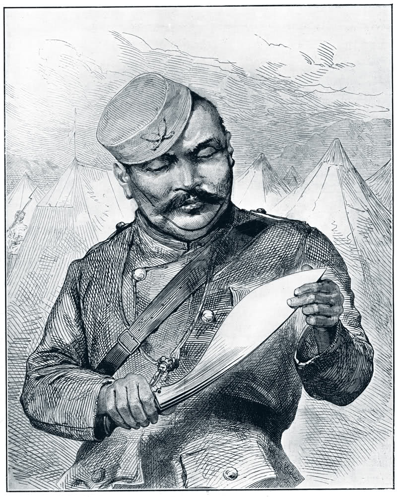Kresba - nůž kukri